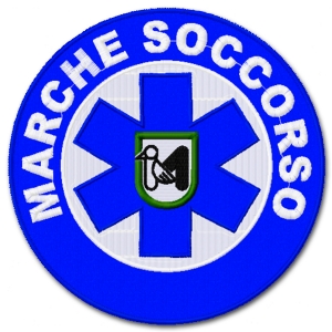 PATCH MARCHE SOCCORSO DIAM. 7 CM.