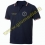 Polo Blu Navy Con Inserti Tricolore - Personalizzabile