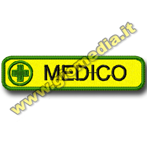 PATCH CROCE VERDE PADOVA AUTISTA SOCCORRITORE