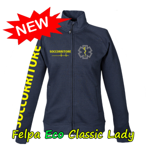 Felpa Blue Notte - Zip - Personalizzabile 