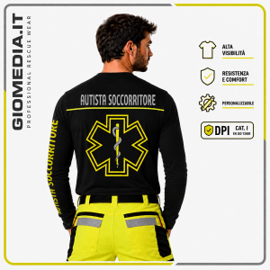 T-SHIRT DA SOCCORSO UNISEX TEAM LEADER MANICA LUNGA