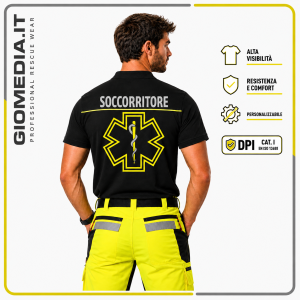 Polo Team Leader con Taschino per Soccorritori | GioMedia