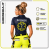 POLO TECNICA DA SOCCORSO RES-Q TECH DONNA BLU NAVY