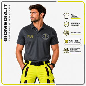 POLO TECNICA DA SOCCORSO RES-Q TECH UNISEX NERA
