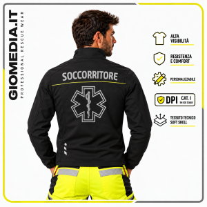 GIUBBOTTO DA SOCCORSO TEAM LEADER SOFT SHELL UNISEX PERSONALIZZABILE