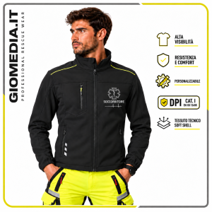GIUBBOTTO DA SOCCORSO TEAM LEADER SOFT SHELL UNISEX PERSONALIZZABILE