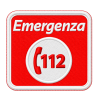 patch toppa  ricamata 112 Emergenza 7x7 con velcro per la tua divisa da soccorso