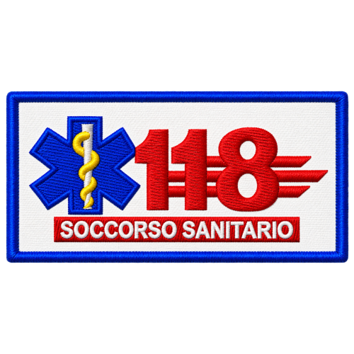 Patch 118 Soccorso Sanitario+Velcro