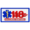 PATCH ETICHETTA RICAMATA 118 SOCCORSO SANITARIO