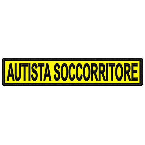 Qualifica Ricamo 24X5 Autista Soccorritore