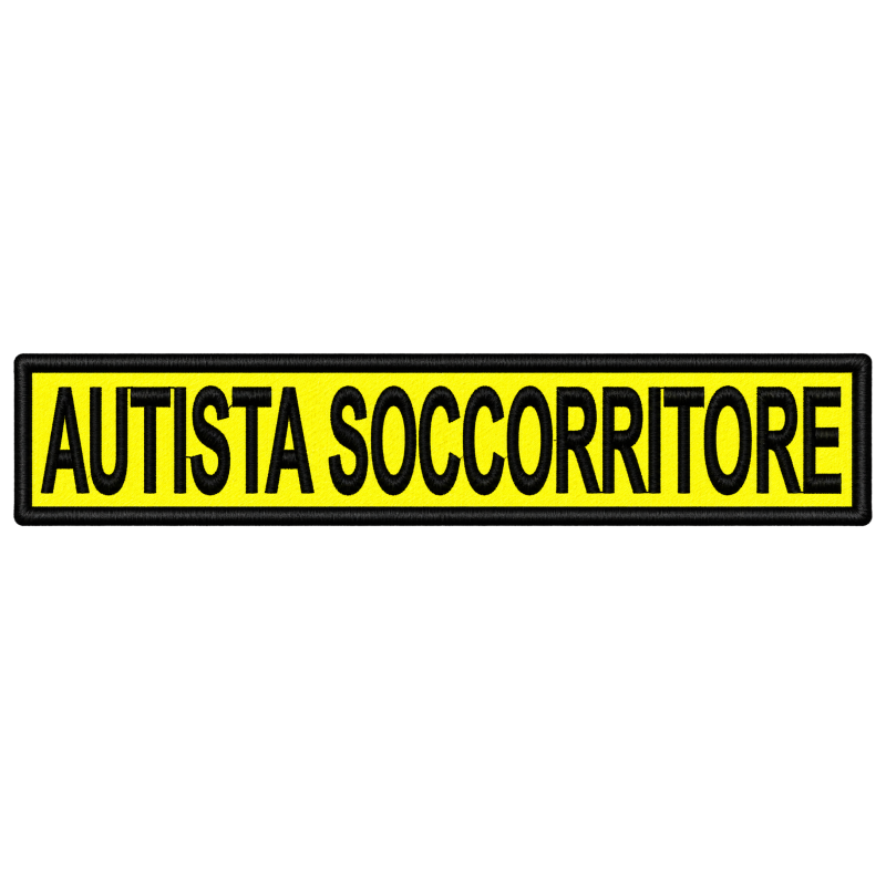 Qualifica Ricamo 24X5 Autista Soccorritore