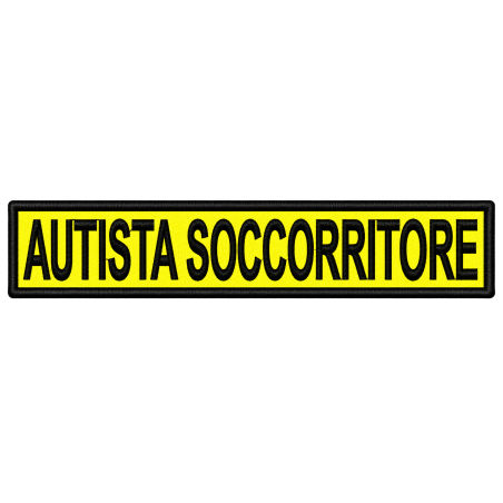 Qualifica Ricamo 24X5 Autista Soccorritore