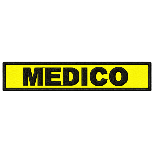 PATCH RICAMATA MEDICO 24X5