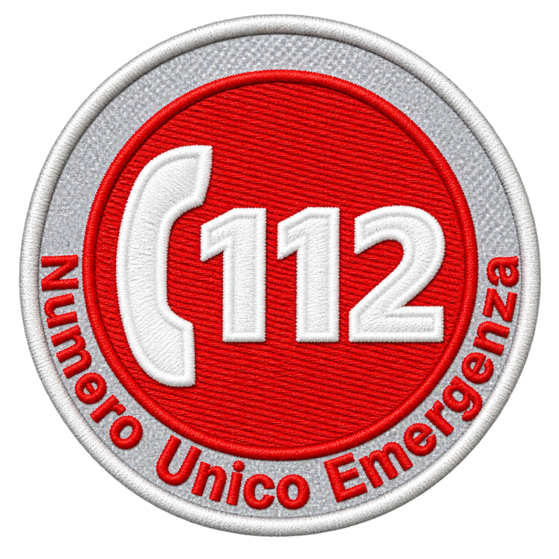 PATCH 112 EMERGENZIA DIAM. CM. 7 RIFRANGENTE