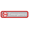 PATCH RICAMATA CM 10X2,5 112 EMERGENZA RIFRANGENTE