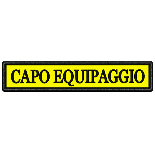 PATCH RICAMATA 12,5X2.5 CAPO EQUIPAGGIO