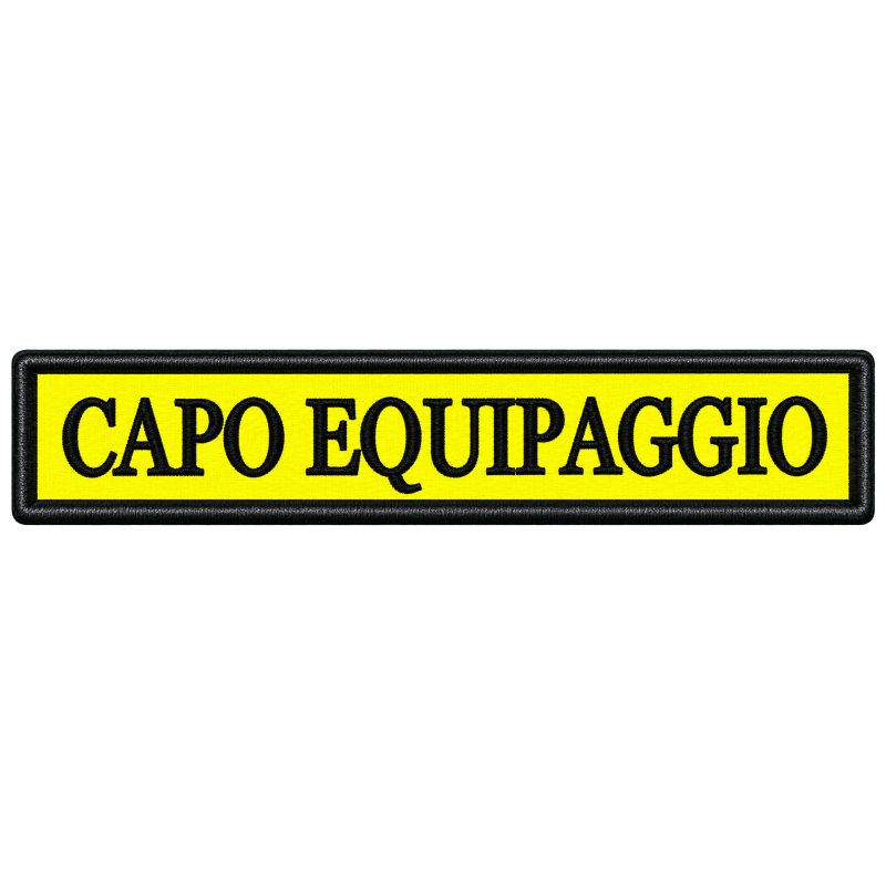 PATCH RICAMATA 12,5X2.5 CAPO EQUIPAGGIO