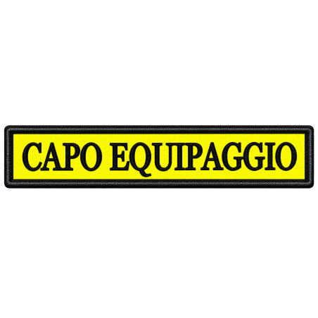 Qualifica Ricamo 12X2.5 Capo Equipaggio