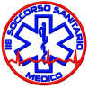 PATCH RICAMATA ROTONDA "MEDICO" CON VELCRO DIAM. 7