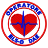 PATCH RICAMATA ROTONDA "MEDICO" CON VELCRO