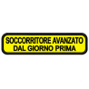 PATCH RICAMATA UMORISTICA SOCCORRITORE AVANZATO