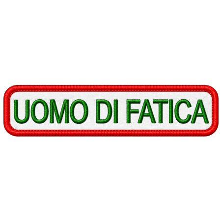 PATCH RICAMATA UMORISTICA UOMO DI FATICA