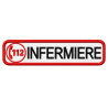 PATCH RICAMATA 10X2,5 112 INFERMIERE BIANCO