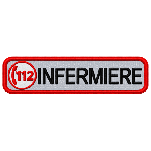 PATCH RICAMATA 10X2,5 112 INFERMIERE RIFRANGENTE