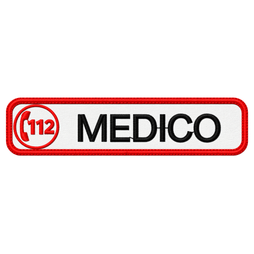 PATCH RICAMATA 10X2,5 112 MEDICO BIANCO