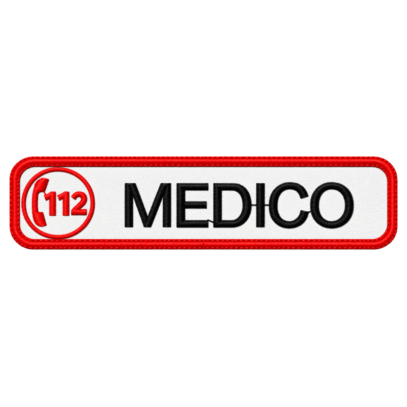 PATCH RICAMATA 10X2,5 112 MEDICO BIANCO