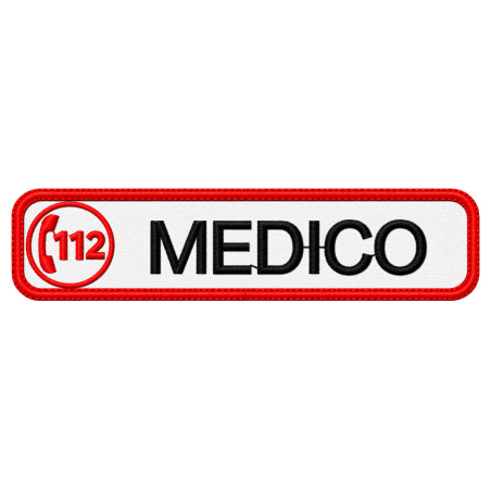 PATCH RICAMATA 10X2,5 112 MEDICO BIANCO