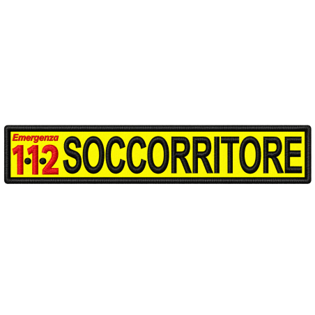 PATCH RICAMATA 24X5 112 SOCCORRITORE