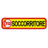 PATCH RICAMATA CM 10X2,5 112 SOCCORRITORE GIALLO FLUORESCENTE