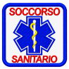 PATCH RICAMATA CM 7X7 SOCCORSO SANITARIO