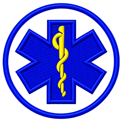 PATCH RICAMATA DIAM. CM. 7 STAR OF LIFE