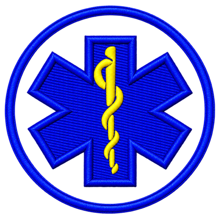 PATCH RICAMATA DIAM. CM. 7 STAR OF LIFE