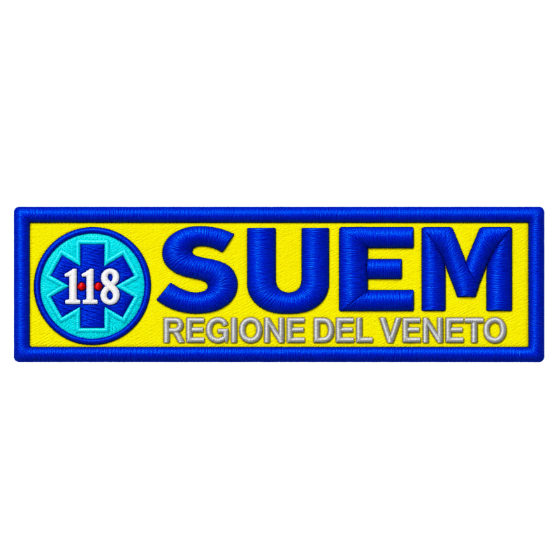 PATCH RICAMATA CM 12X3,5 118 SUEM VENETO ACCREDITATO
