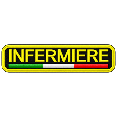 PATCH RICAMATA CM 10X2,5 INFERMIERE - ITALIA