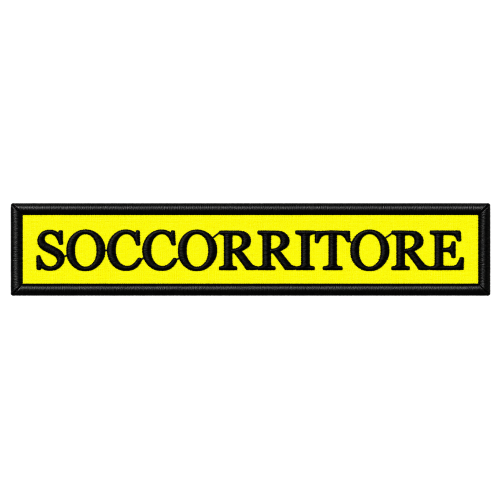 PATCH RICAMATA 12X2.5 SOCCORRITORE