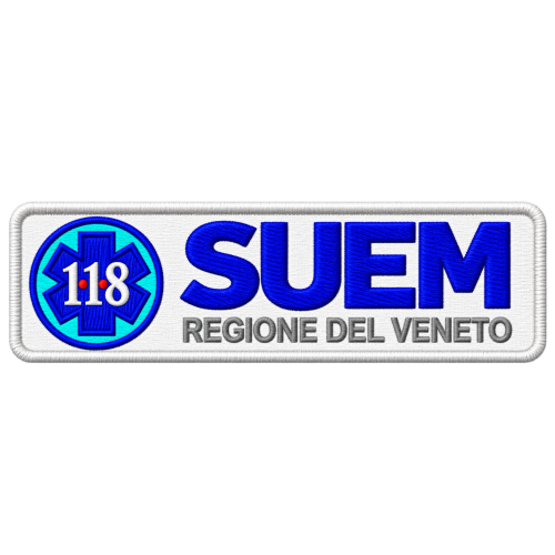 PATCH RICAMATA CM 12X3,5 118 SUEM REGIONE VENETO LINEARE ACCREDITATI