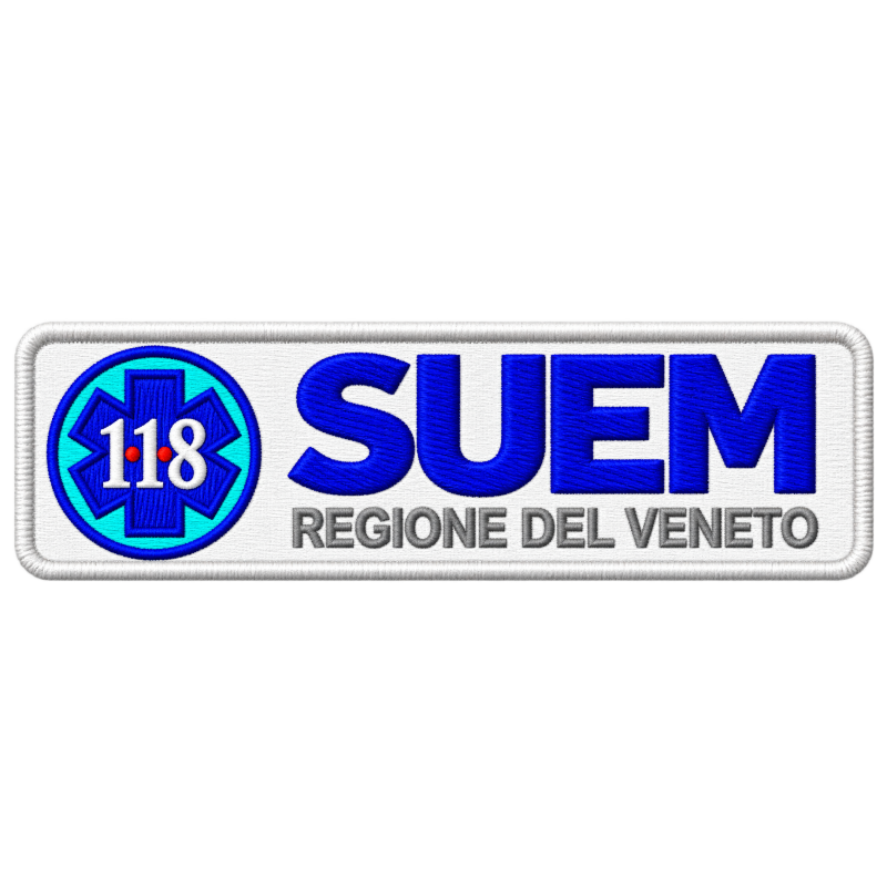 PATCH RICAMATA CM 12X3,5 118 SUEM REGIONE VENETO LINEARE ACCREDITATI