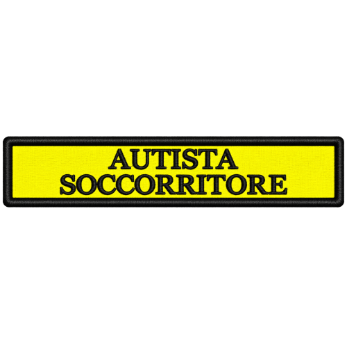 PATCH RICAMATA CM 12,5X2,5 AUTISTA SOCCORRITORE