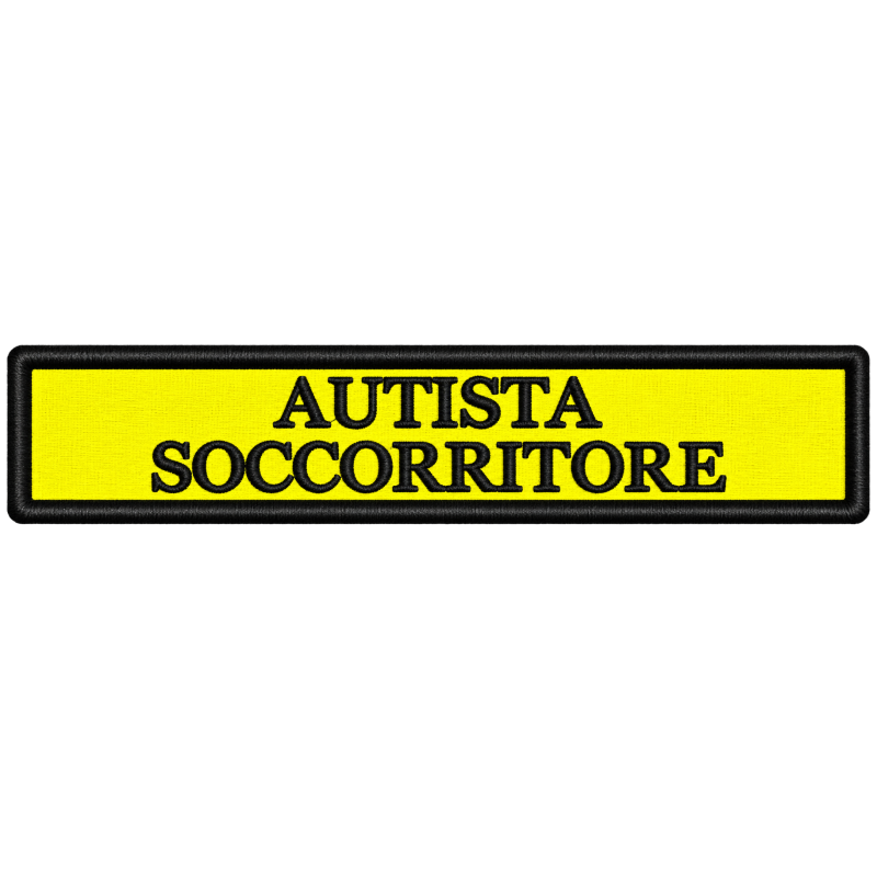 PATCH RICAMATA CM 12,5X2,5 AUTISTA SOCCORRITORE