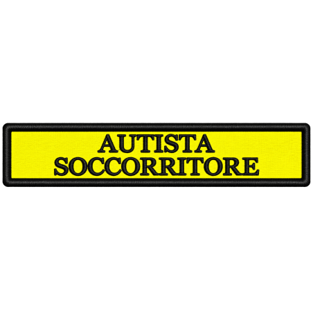 PATCH RICAMATA CM 12,5X2,5 AUTISTA SOCCORRITORE