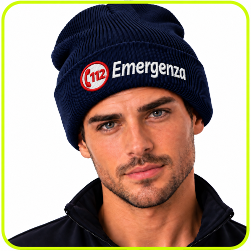 Berretto Invernale 112 Emergenza Blu Navy | GioMedia