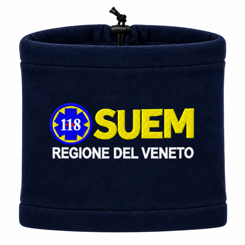 copy of SCALDACOLLO IN PILE BLU NAVY  RICAMATO SUEM VENETO ACCREDITATO