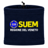 copy of SCALDACOLLO IN PILE BLU NAVY  RICAMATO SUEM VENETO ACCREDITATO