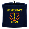 Scaldacollo in pile blu navy ricamato Emergency Team