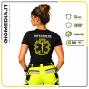 T-Shirt Donna per Soccorritori in Cotone Nera | GioMedia