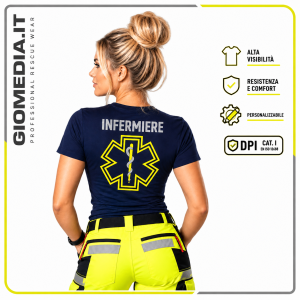 copy of T-SHIRT DA SOCCORSO DONNA BLU NAVY